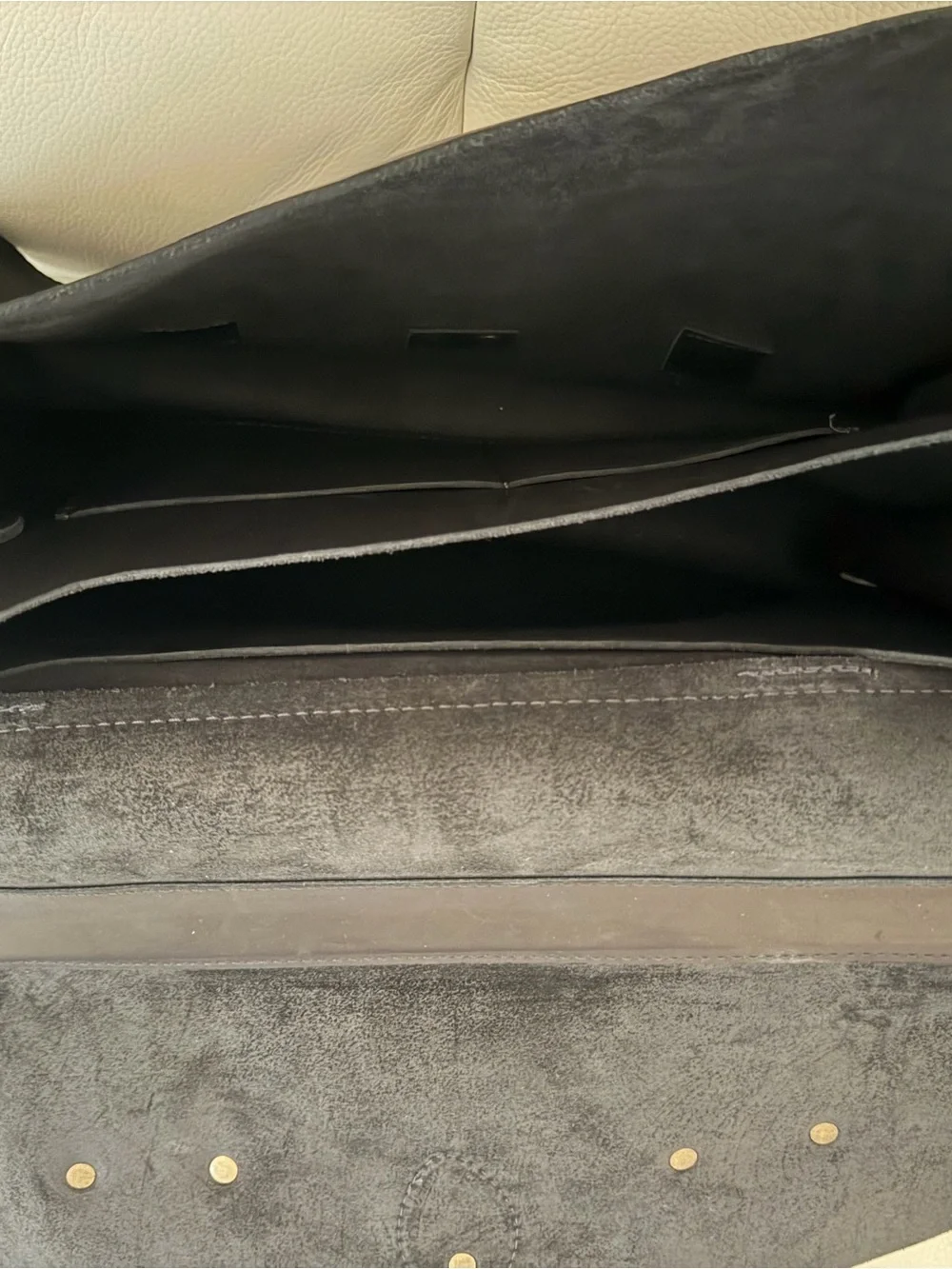 Portland Leather Goods Black Messenger Bag
